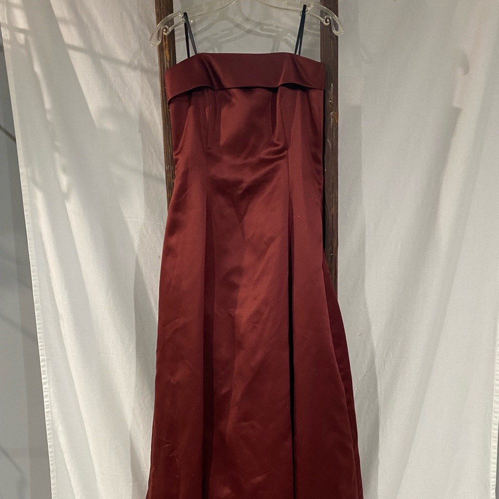 Burgundy Prom Dress, Wine Colored Bridesmaid Dress